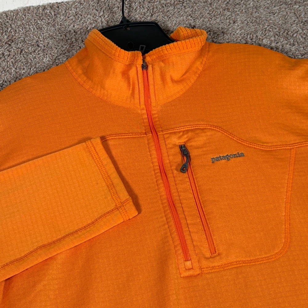 Patagonia R1 Regulator Fleece Quarter Zip Pullover Orange 40107 Mens XL